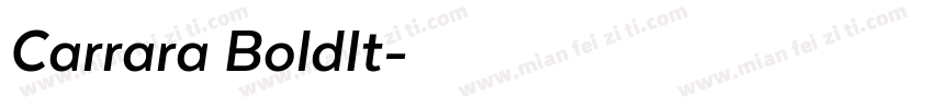 Carrara BoldIt字体转换